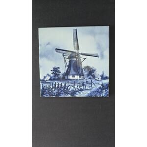 MOSA Delft Blue White Windmill Ceramic Tile Backsplash 6x6 Holland Kitchen Wall
